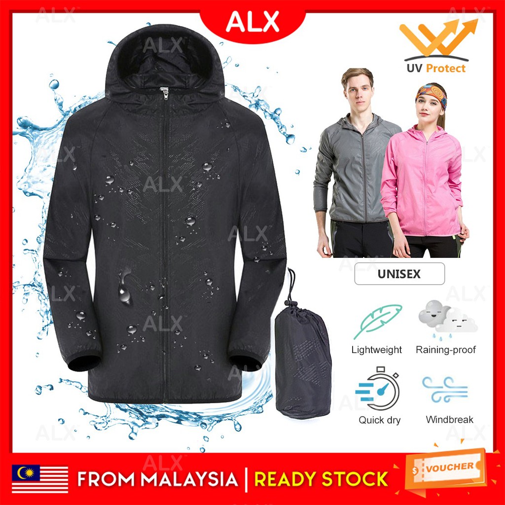 ALX Windbreaker Waterproof UV Protect Windproof Sport Motor Raincoat