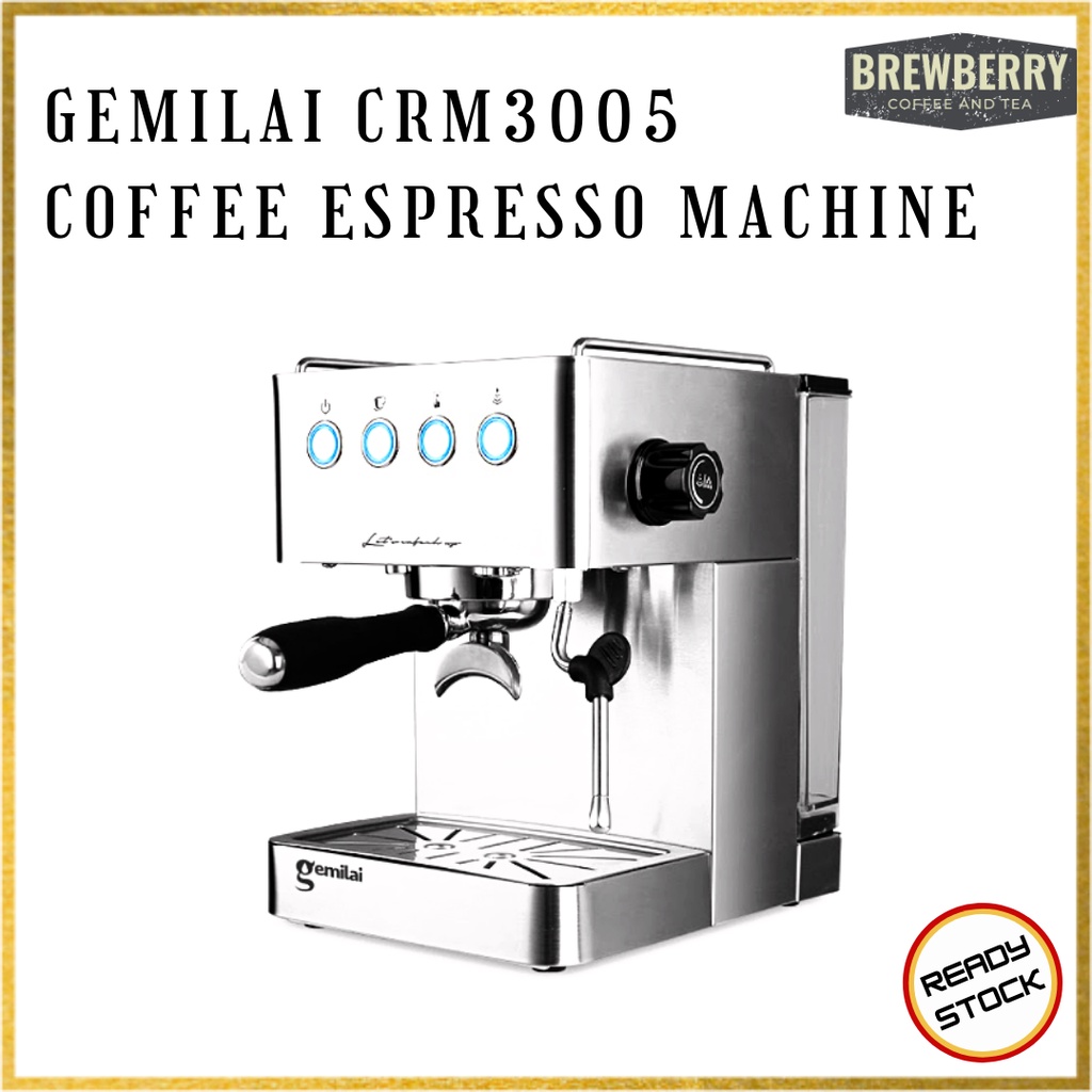 GEMILAI 3005E Coffee Espresso Machine GEMILAI 3005 Semi Auto Espresso Coffee Machine 15Bar With Milk Frother Premium