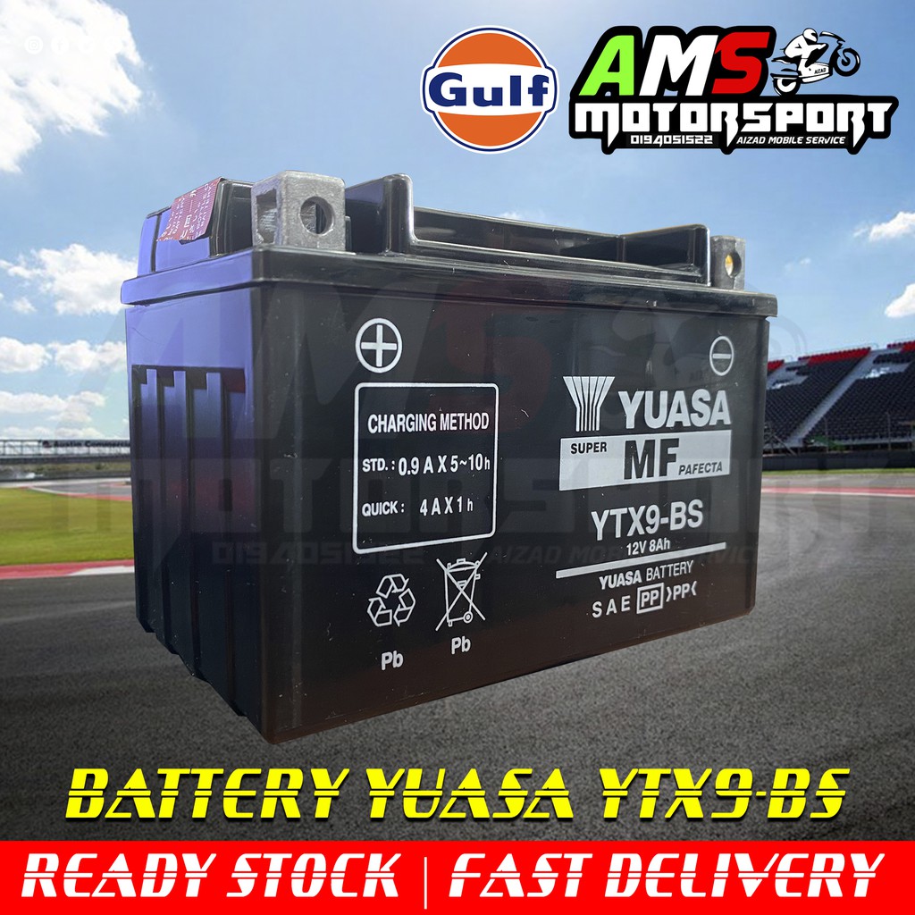 YTX9-BS 12V 9AH Maintenance-Free Gel Battery For Suzuki Burgman UH 200 (2007-2012) – Citomerx - View #5