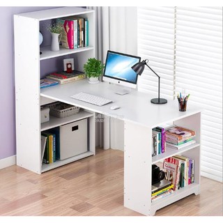 Wooden Study Table With Book Shelf DIY Study Desk Computer 