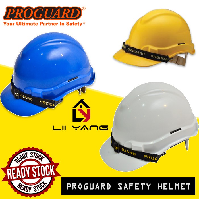 PROGUARD SIRIM SAFETY HELMET(White, Yellow , Blue) Shopee Malaysia