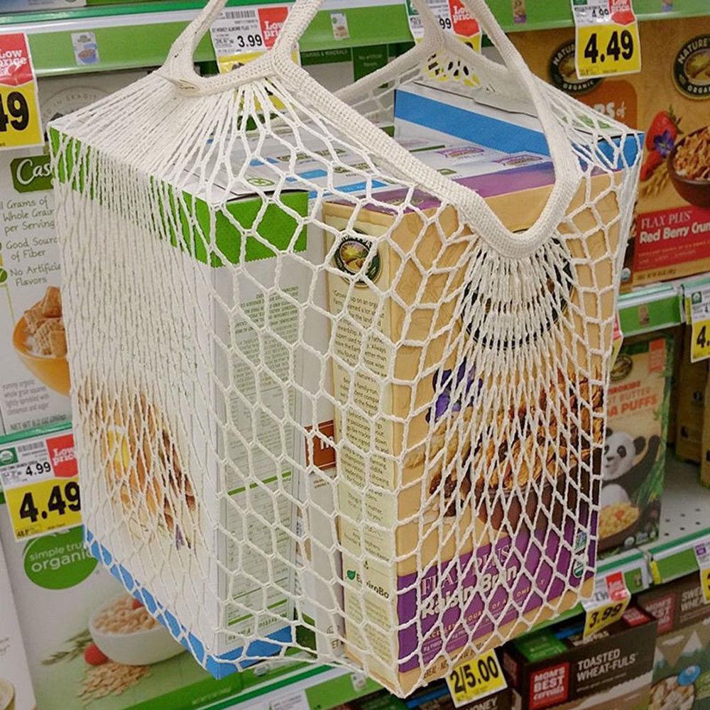 Mesh Net String Fashion Shopping Bag Reusable Fruit Storage Handbag