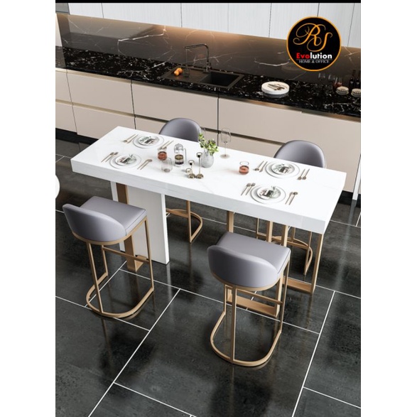 Nordic marble bar table light luxury home small apartment bar table