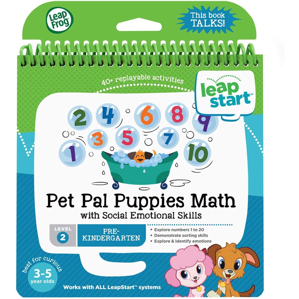 LeapFrog LeapStart Pet Pal Puppies Math With Social Emotional Skills