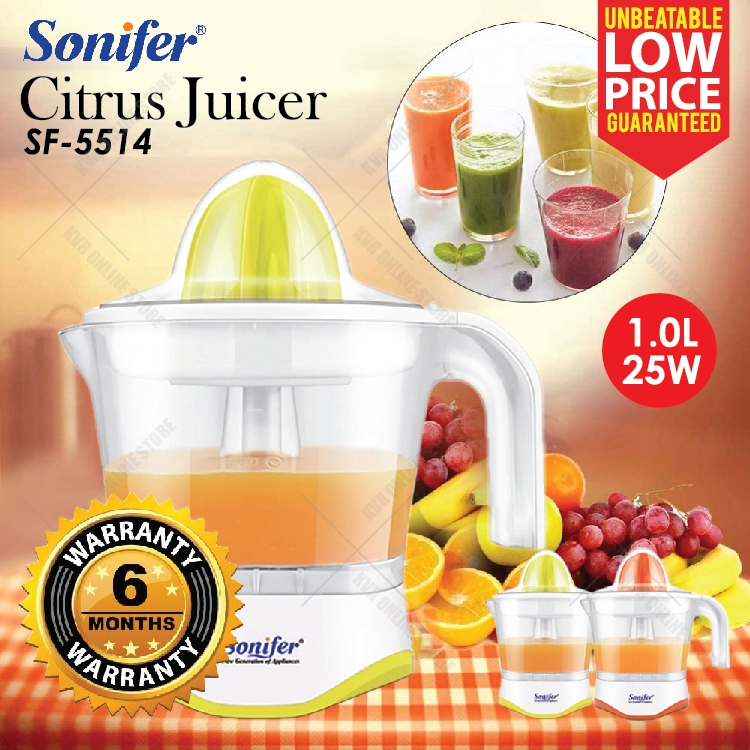 [6 MONTH WARRANTY] Electric SONIFER Citrus Juicer SF-5514 Hand Press ...