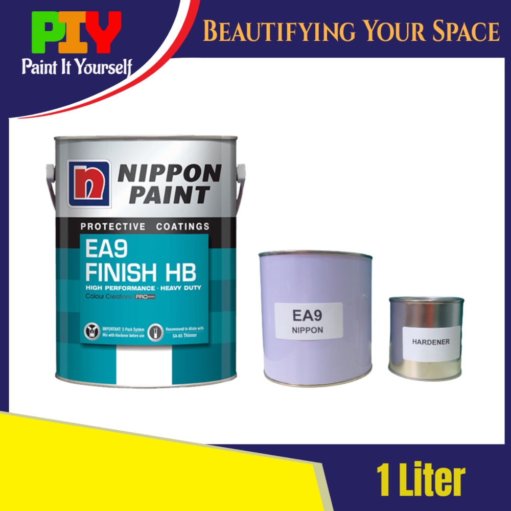 Nippon Paint Food Grade Epoxy EA9 Finish HB Cat Kolam Ikan 1L 1 Liter