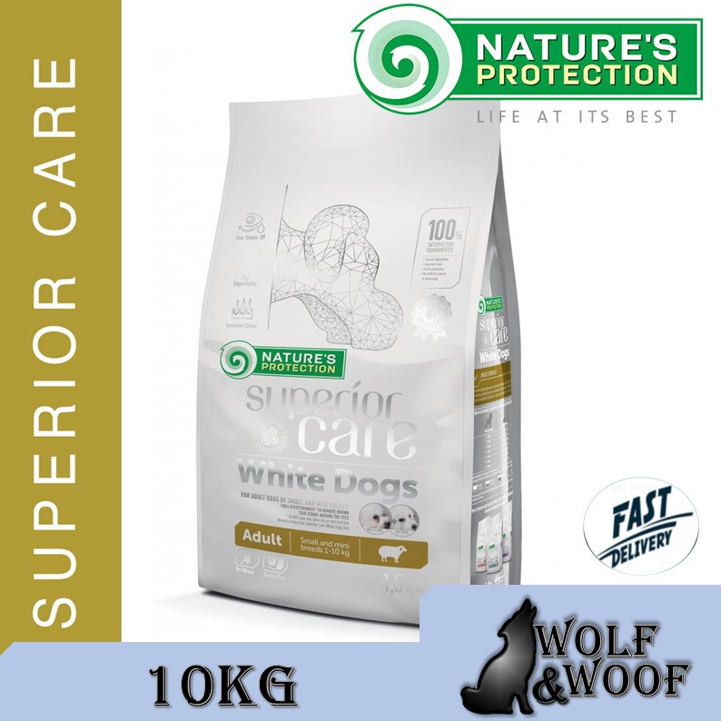 nature's protection superior care white dogs small and mini breeds