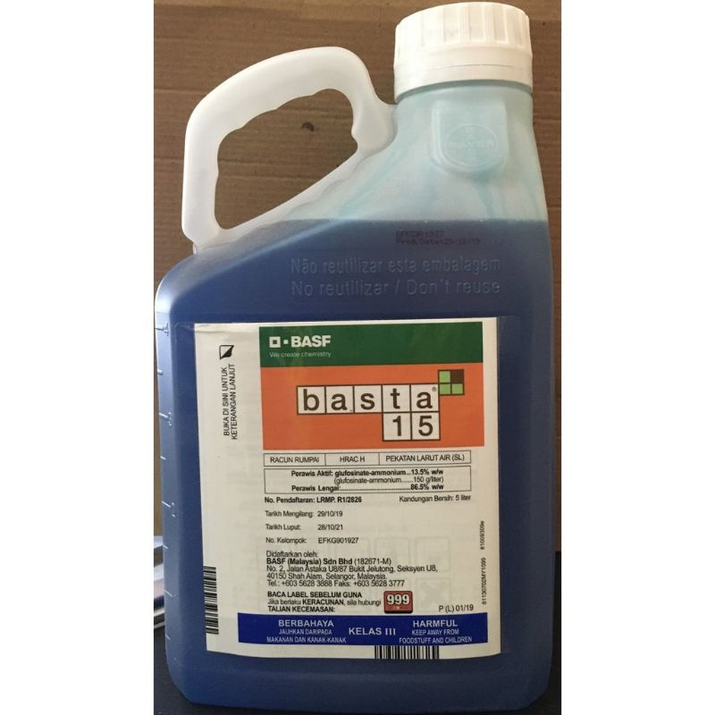 5LITER BAYER BASTA 15 RACUN RUMPUT 100% ORIGINAL | Shopee Malaysia
