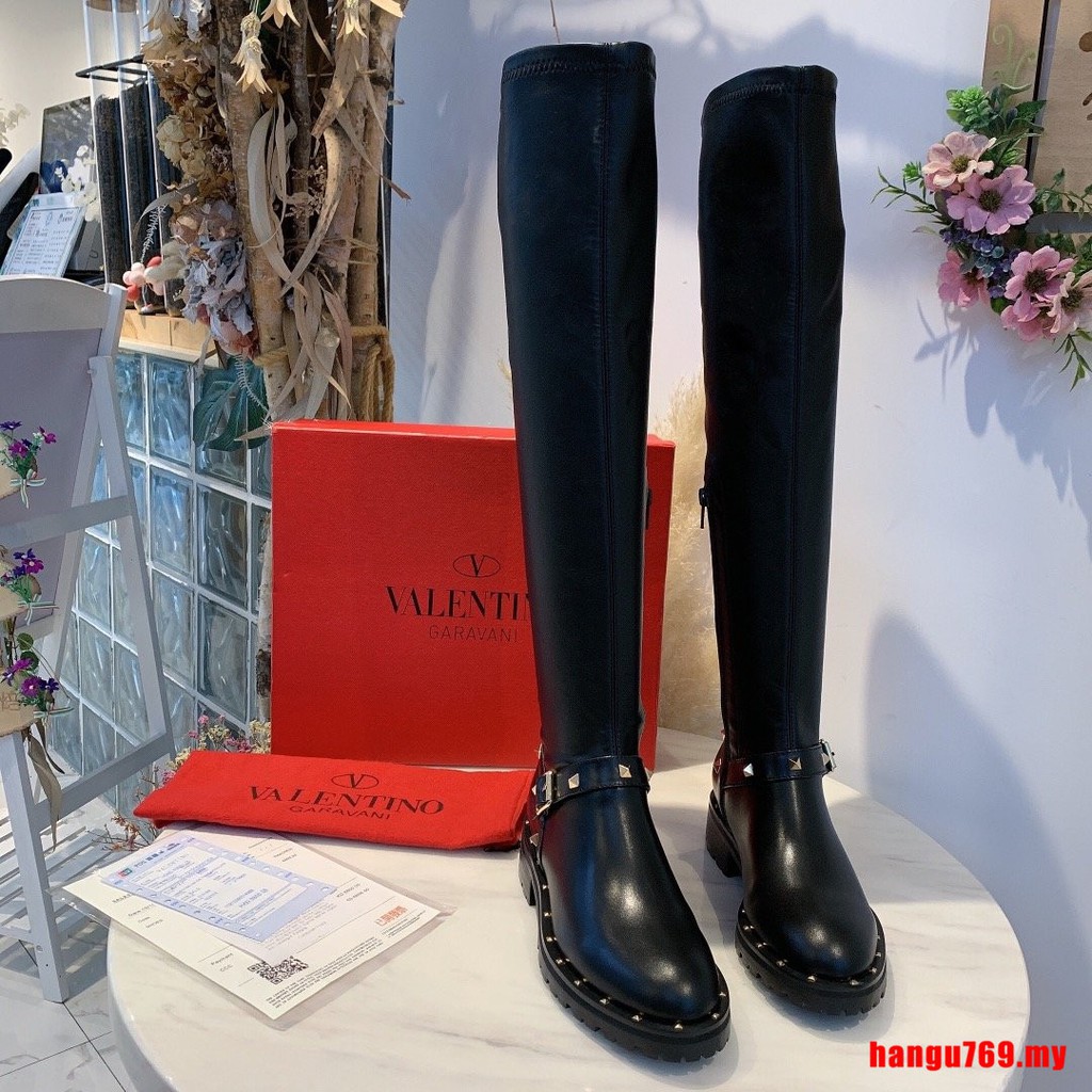 valentino long boots