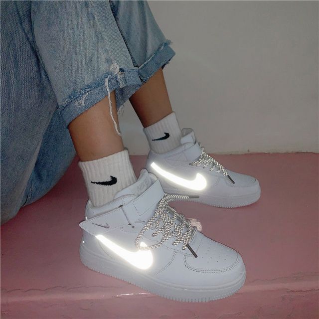 nike reflective high tops