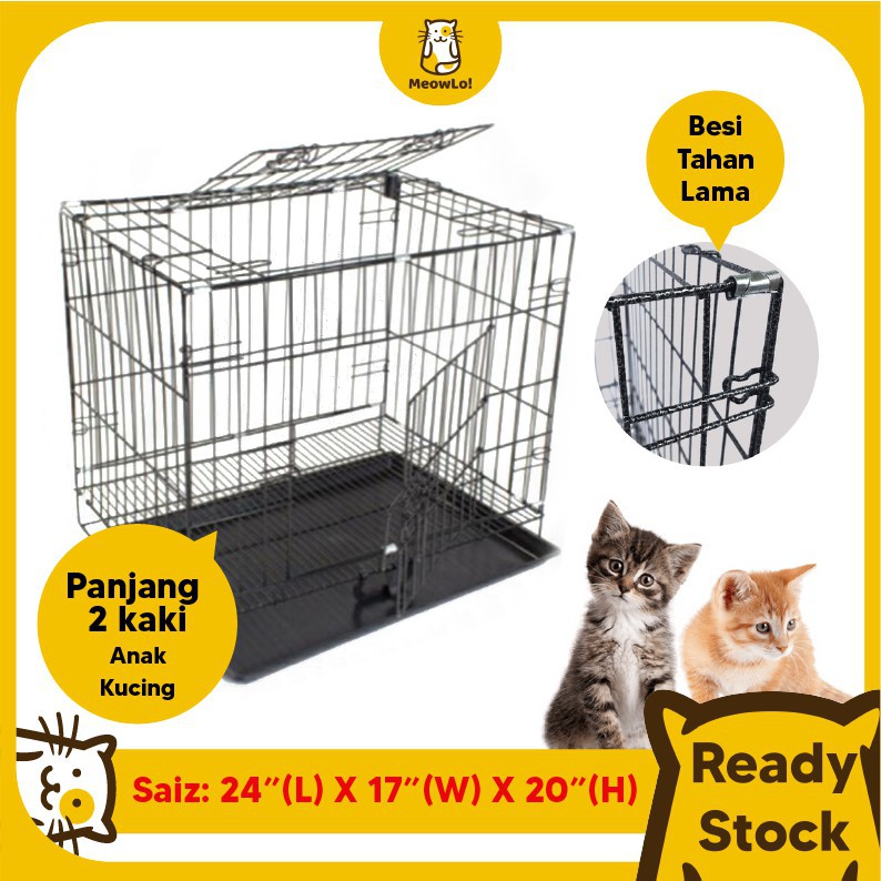 ✶【MeowLo】Top Kualiti Sangkar Kucing 2 Kaki Kandang Kucing Rumah 