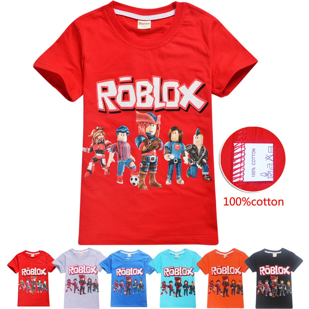 Roblox Boys T Shirt Lego Cartoon Print Kids Tops Christmas Shirt New Years Tees Big Boy Clothes Shopee Malaysia - boys 8 20 roblox logo tee