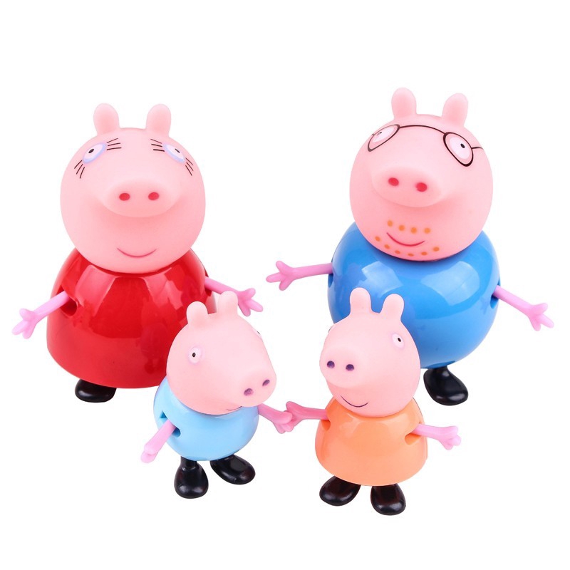 4 piece/lot Kids Dolls Toys Pappa Pig Toys Dolls Daddy Mummy Pig George Papa  Pig | Shopee Malaysia