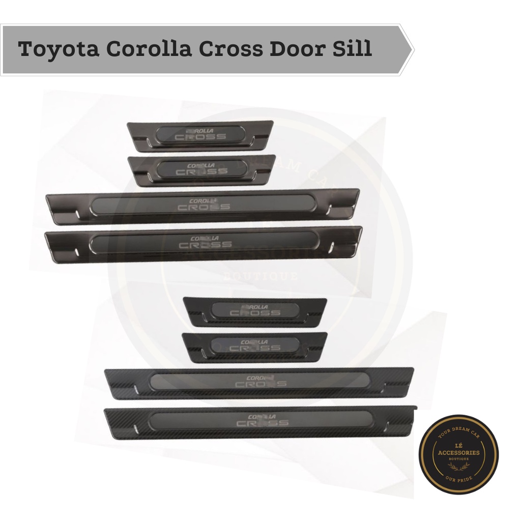 Toyota Corolla Cross Side Sill Plate Door Step Cover Side Shopee Malaysia