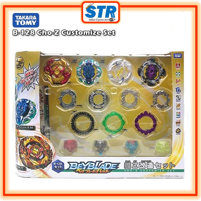 Original Takara Tomy] Beyblade Burst Cho-Z B-128 Cho-Z Customize Set |  Shopee Malaysia