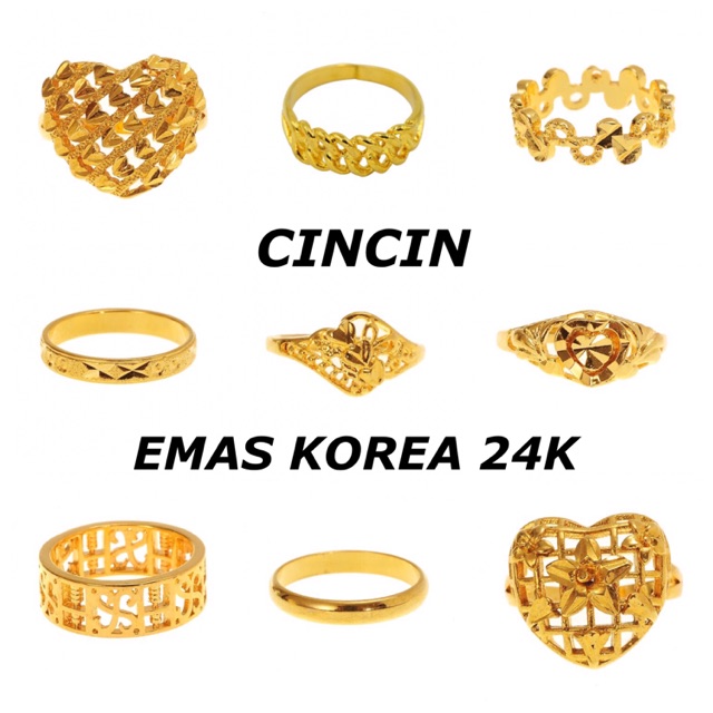 Cincin Emas Korea 24k