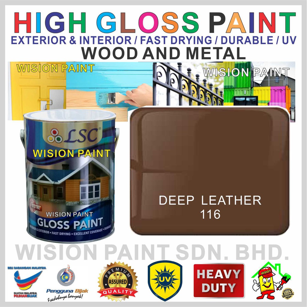 high gloss leather paint