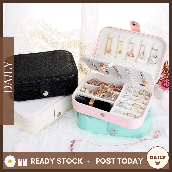 DAILYJewelry Organizer Accessories Organizer Jewelry Case Box Earring Organizer Travel Organizer Storage Bag Zipper