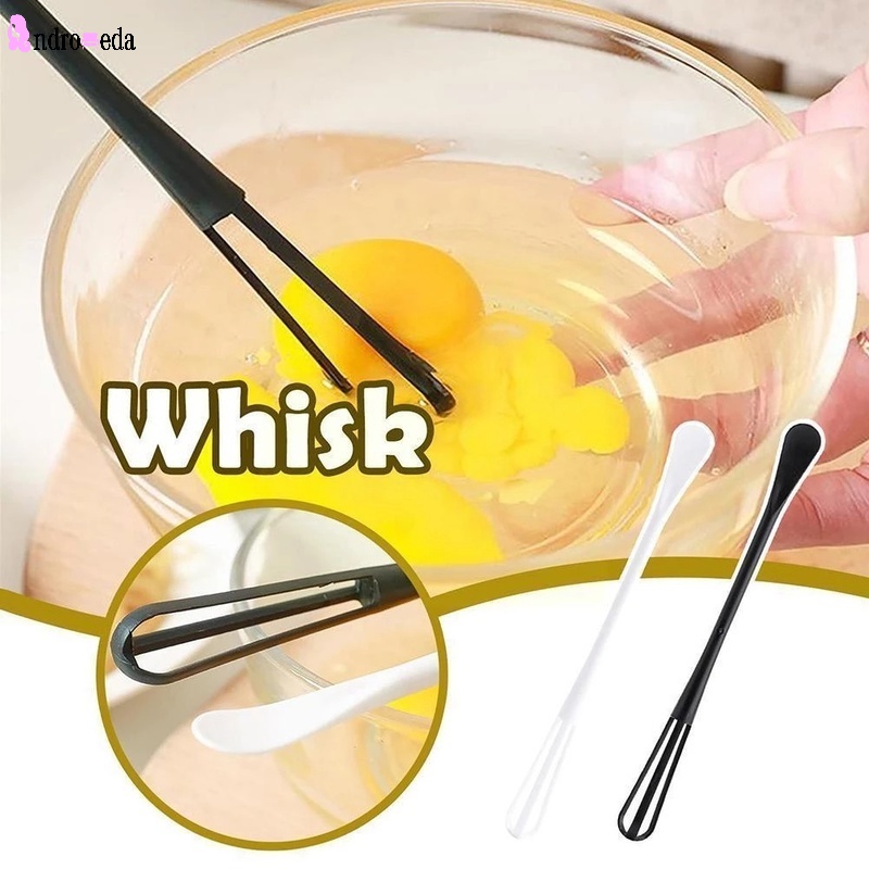 Multifunctional Eco-Friendly Plastic Mixing Stick Cream Beater/ Mini Whisk Double-ended Tiny Spoon Spatula Kitchen Supplies