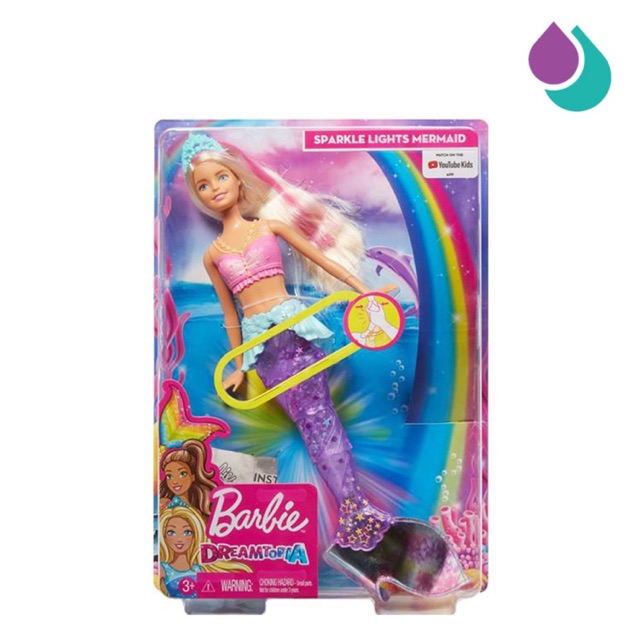 barbie sparkle lights mermaid