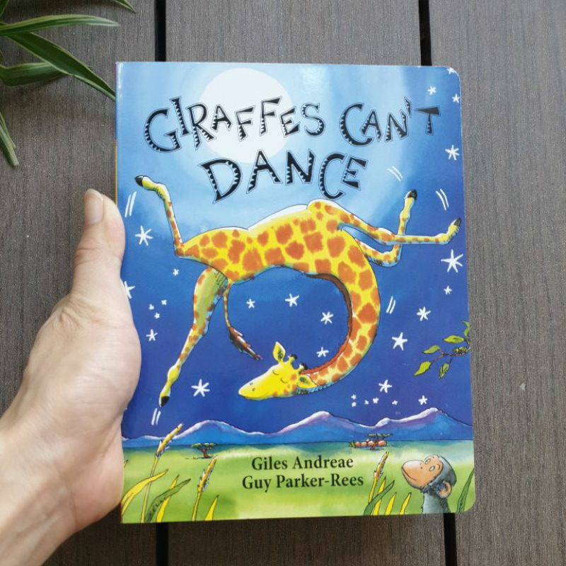 Giraffes Can't Dance by Giles Andreae (Board Book) Book on embracing difference and self acceptance