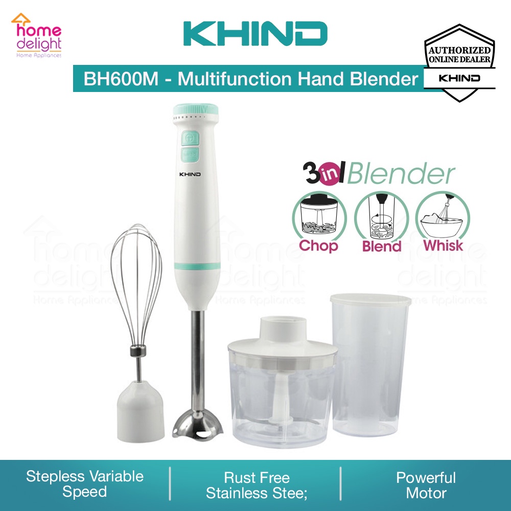 Mistral Multifunctional Hand Blender 600w Mhb1902 Khind Multifunctional Hand Blender 600w Bh600m Shopee Malaysia