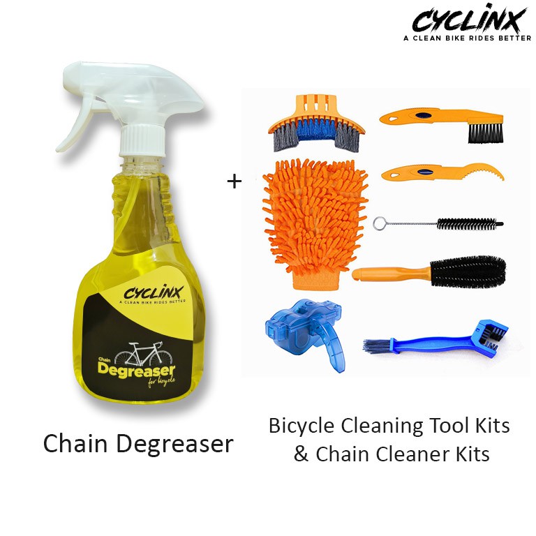 [CyclinX] Bicycle Chain Degreaser with Cleaning Tool Kits + Chain Cleaner Kits | Shopee Malaysia