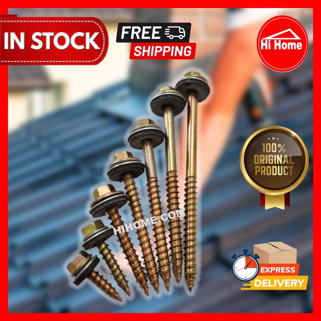 Td Hw Hex Head Self Drilling Screw With Washer Awning Screw Skru Atap