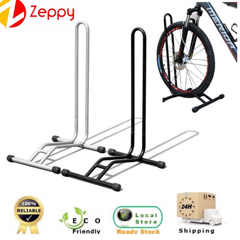 Bicycle Stand Bike Parking Rack Holder L Shape (Black) Shopee Malaysia