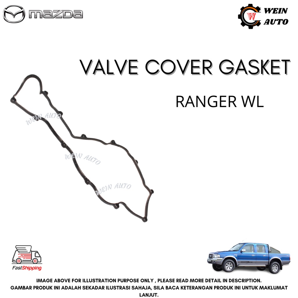 MAZDA GENUINE PARTS VALVE COVER GASKET FORD RANGER WL YEAR 2001