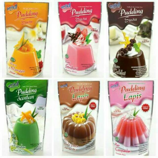 Nutrijell Milk Pudding - Lapis Pudding - Coconut Milk Pudding 145 gr (Forisa)