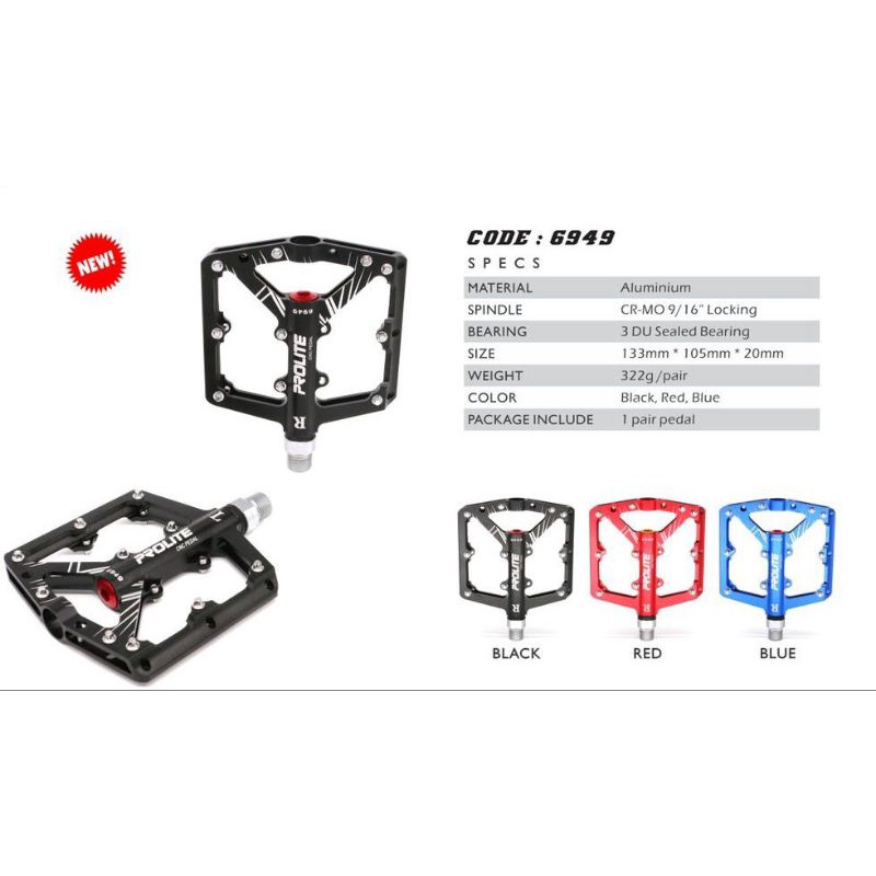 Prolite Sealed Bearing Pedal Shopee Malaysia