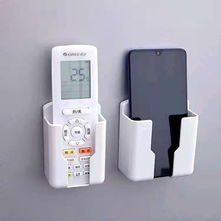 Air Conditione TV Remote Control /Mobile Phone Charging Punch-free Multifunctional Living Room Wall-Mounted Holder