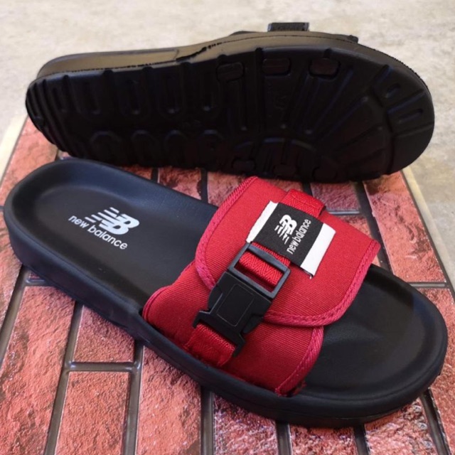 new balance sandals red