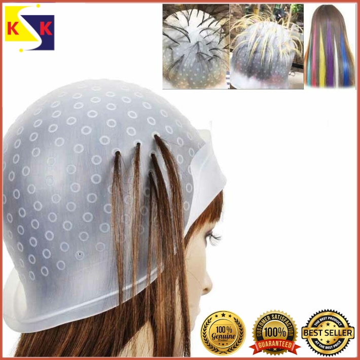INGRID Professional Reusable Hair Colouring Highlighting Dye Cap and Hook  Frosting Tip | Shopee Malaysia