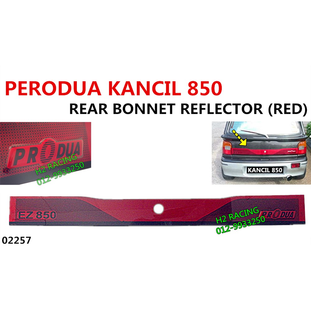 PERODUA KANCIL 660 850 BONNET BONET REFLECTOR (RED) MERAH 