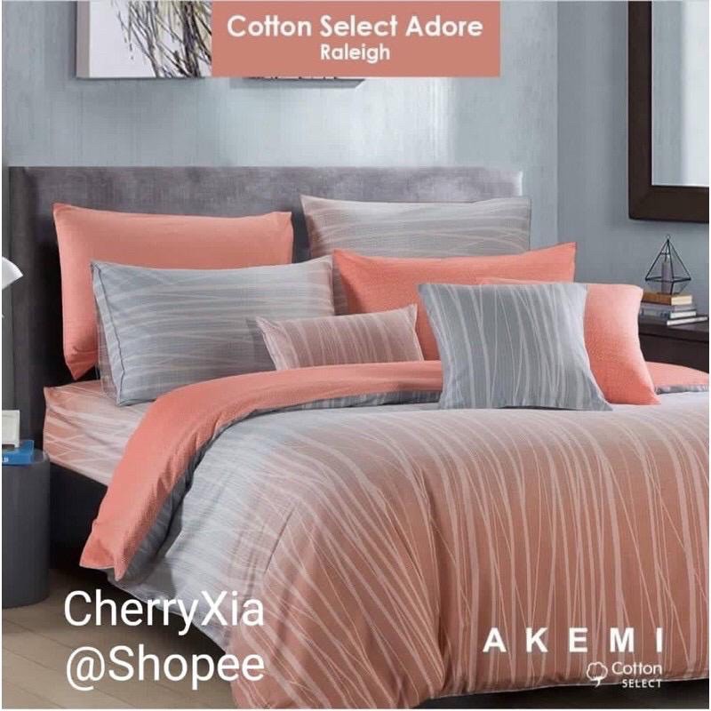 AKEMI Cotton Select Queen / King Fitted Bed sheet Set Adore 730TC / 40cm Deep Pocket / 100