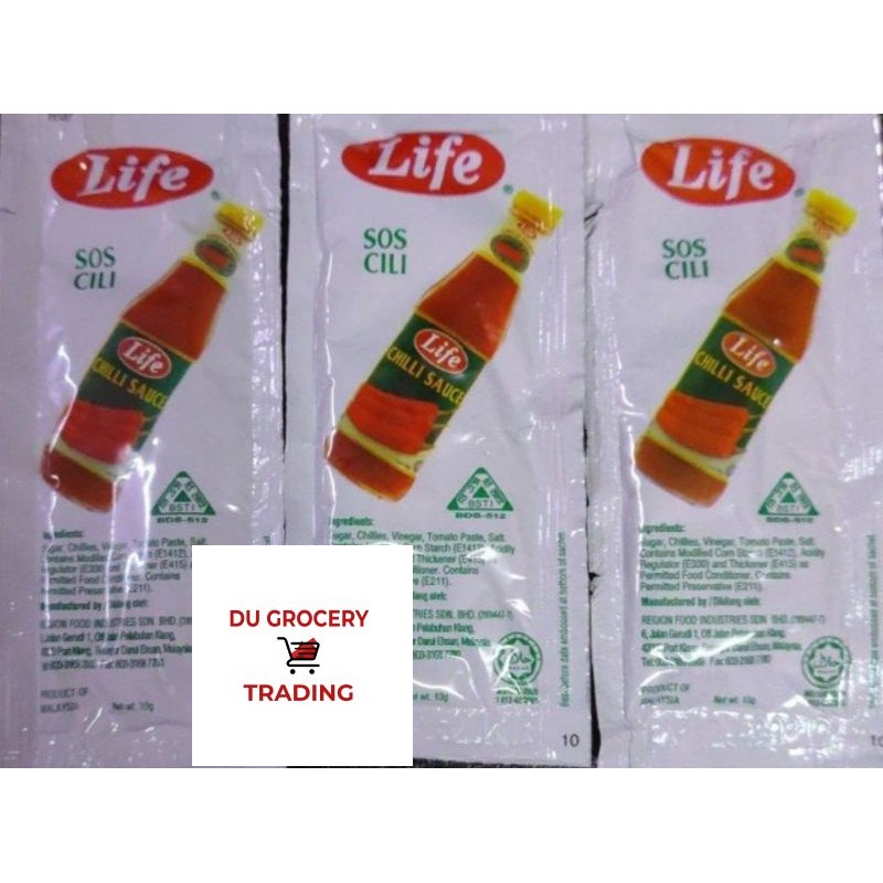 Chili Sauce Sachet Assorted Brand Life Mcdonalds Mcd Mekdi Marrybrown
