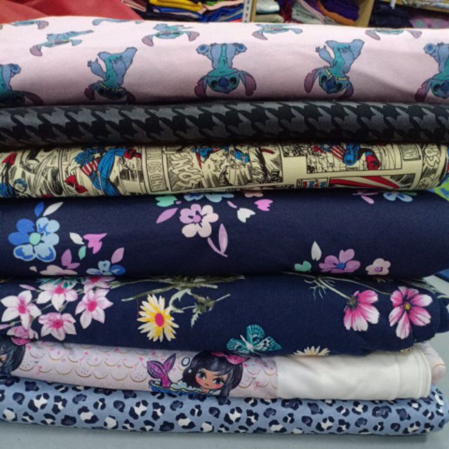 kain knit / kain tshirt / cotton lycra / knit jersey