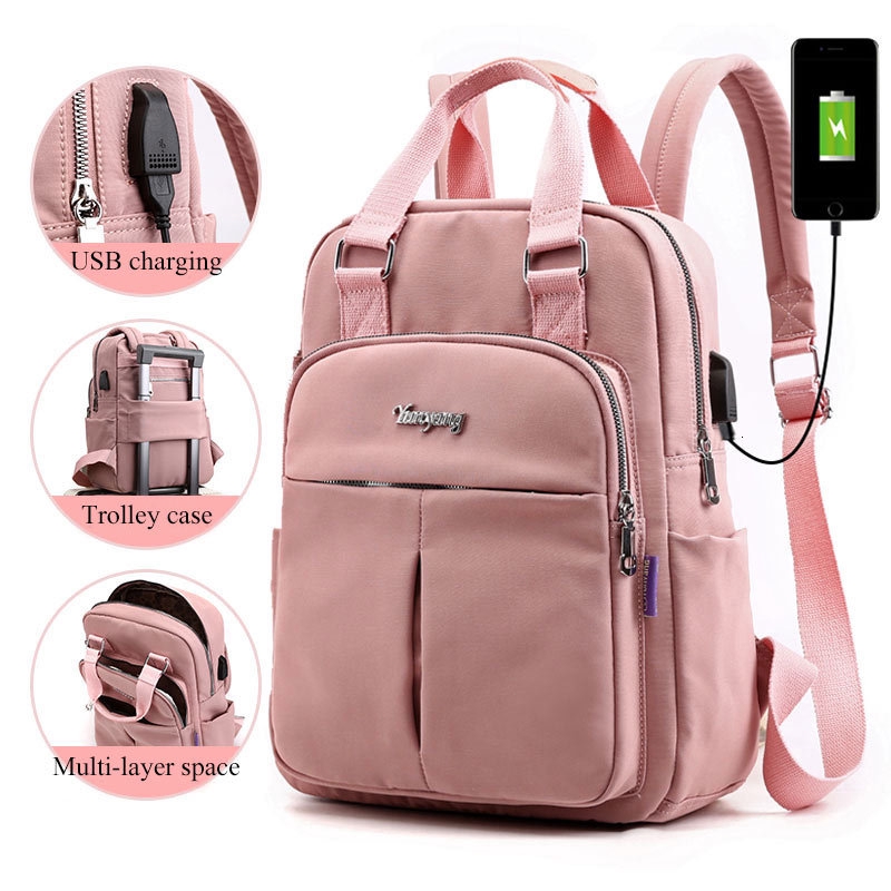 pink backpacks for school