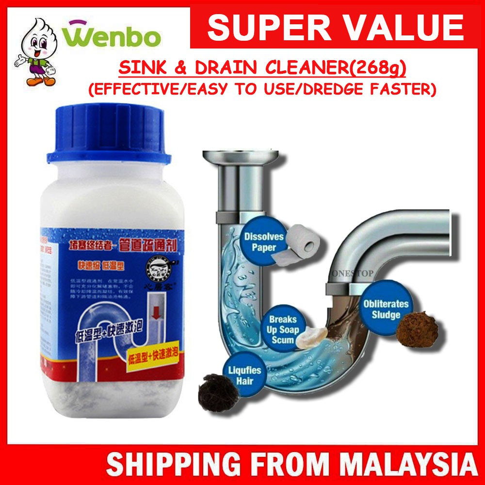 Wenbo Effective Drain Remover Home Clean Pipeline Dredge Helper
