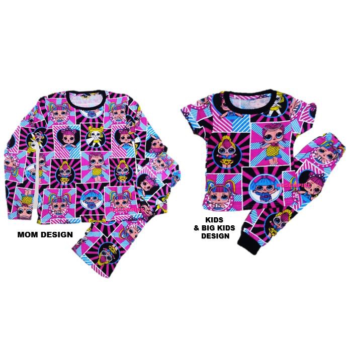 Pyjamas Kids Big Dewasa Cartoon LOL SURPRISE Baju Tidur Pyjamas Kids Big Dewasa Cartoon LOL SURPRISE Baju Tidur