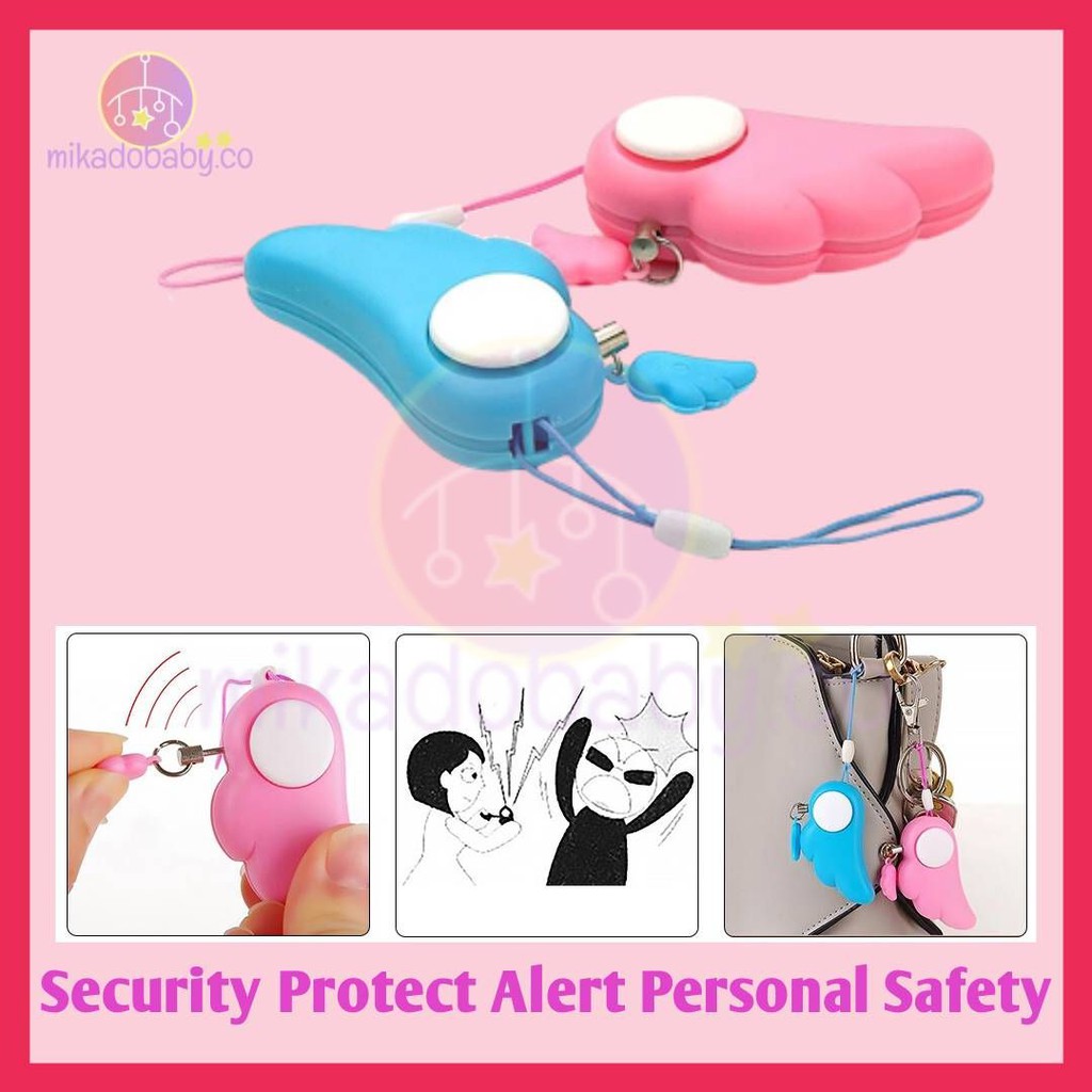 Mikadobaby J Self Defense Alarm 90dB Girl Women Security Protect Alert Personal Safety Scream Loud Keychain Alarm