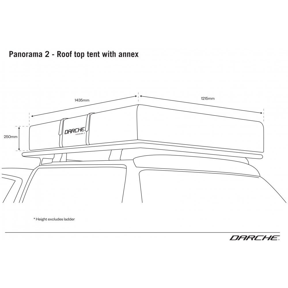 darche panorama 2 roof top tent with annex