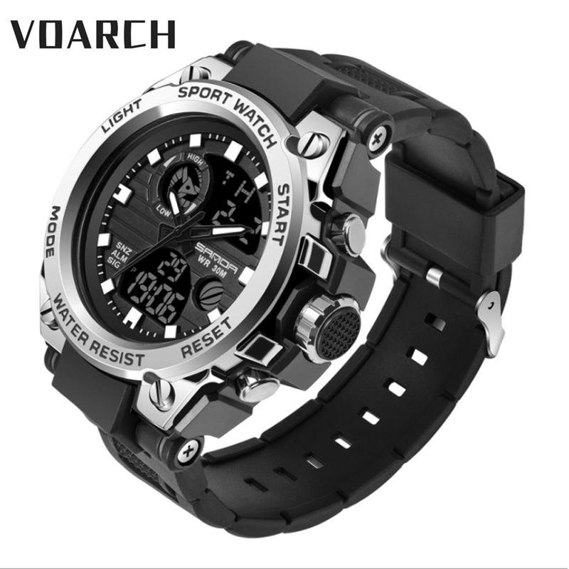 Voarch Sports Men's Watches Top Brand Luxury Military Quartz Watch Men ...