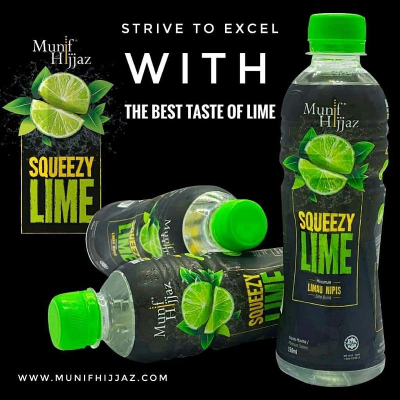 Air Limau Nipis Squeezy Lime Munif Hijjaz | Shopee Malaysia