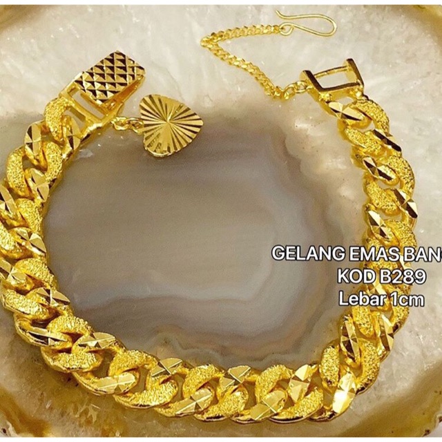 Original Emas Bangkok Gelang Coco Pasir Dewasa Cop 916