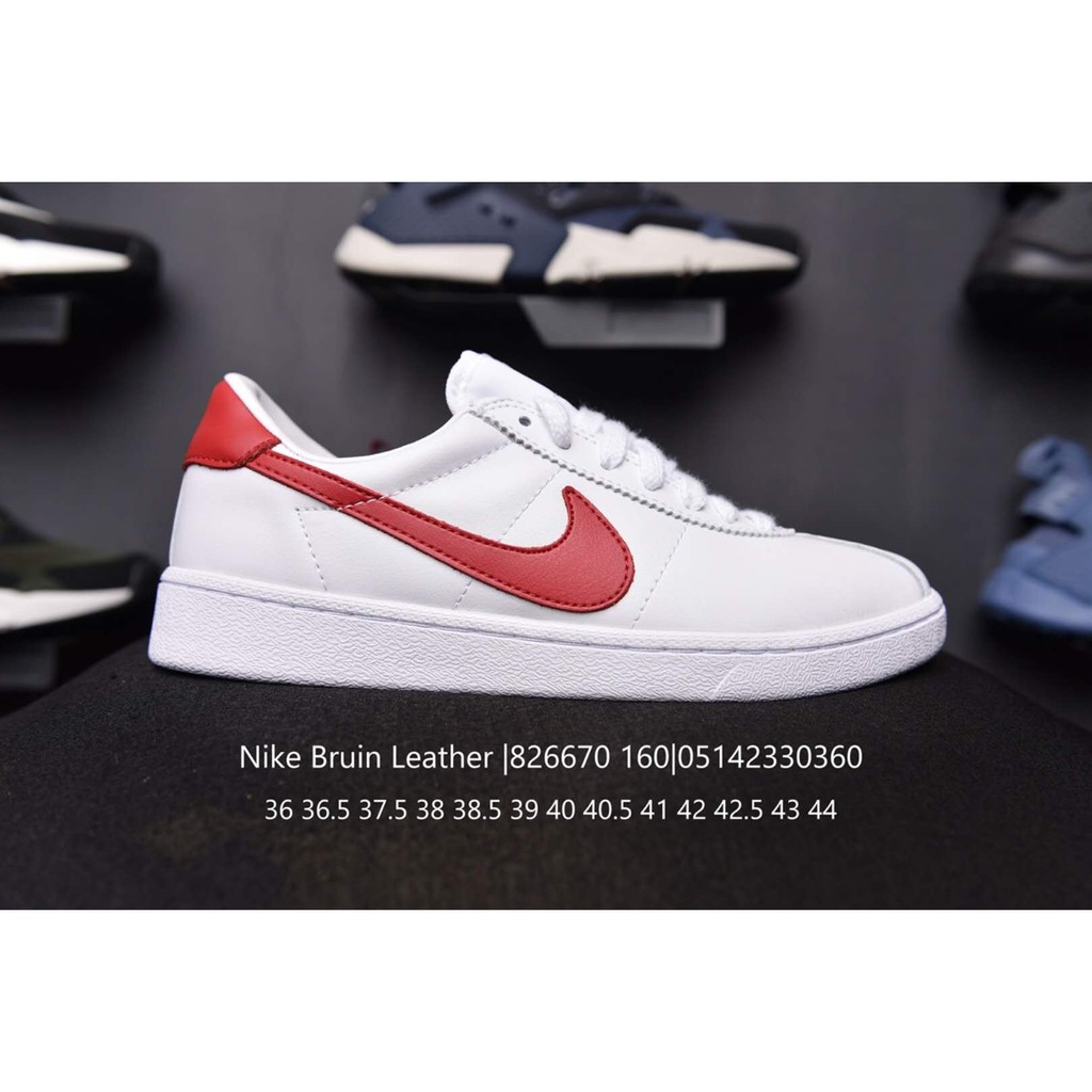 nike bruin white red