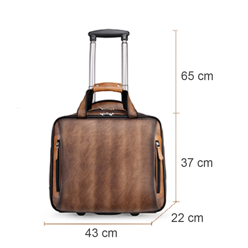 leather cabin luggage