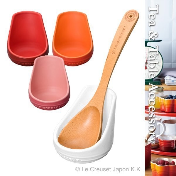 Ceramic Spoon Holder - Red - Blue from Apollo Box